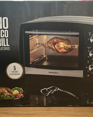 Forno elettrico con spiedo girevole