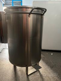 Pattumiera in acciaio