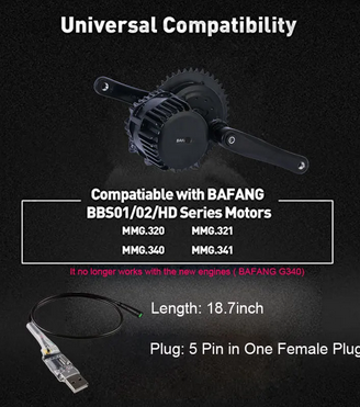 Cavo di programmazione USB eBike per Bafang BBS01