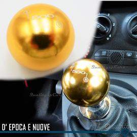 POMELLO Leva Cambio GOLD per FIAT 500 in ACCIAIO