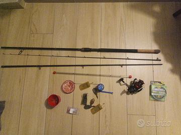 canna da feeder + mulinello + accessori