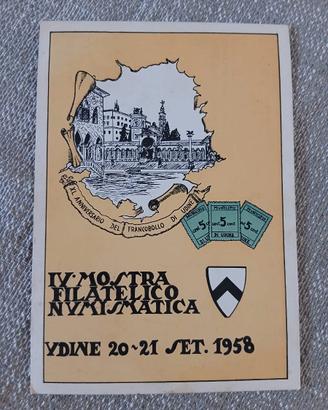 Cartolina Mostra filatelica 1958