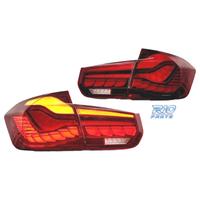 FANALI BMW F30 FULL LED LIGHT BAR OLED ROSSO