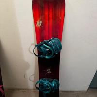 Snowboard Donna K2 con attacchi Ride