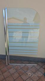 pannello vetro doccia per vasca