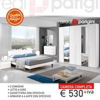 camera da letto moderna + specchi ante - PROM