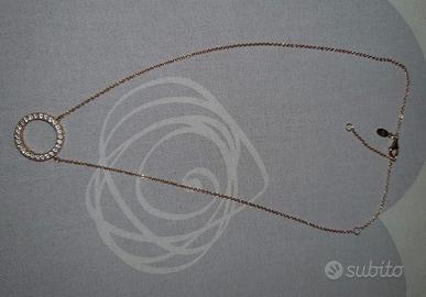 PANDORA 580515cz Collana Cerchio Scintillante Rose