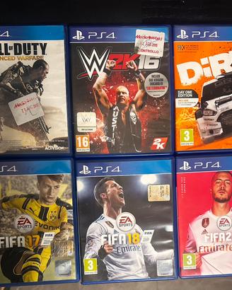 🎮 Lotto 6 giochi PS4 – Perfettamente funzionanti!