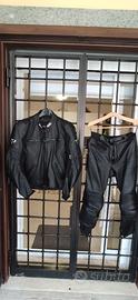 Tuta Pelle nera 2 pezzi IXS
