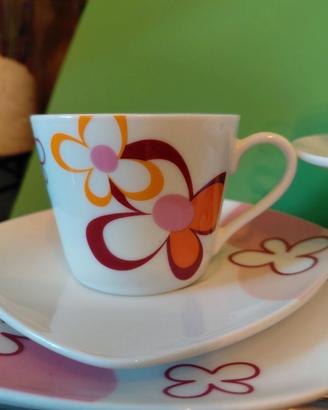 4 Tazzine caffè SCHERZER +4piattini