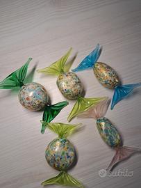 set artigianale vetro di murano 