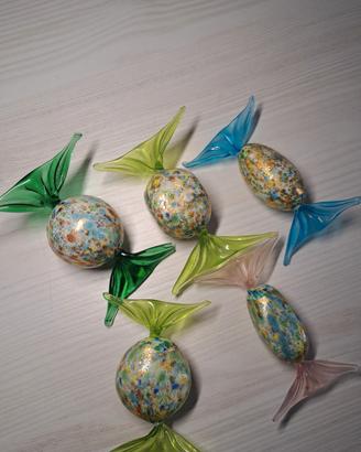 set artigianale vetro di murano 