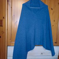 Poncho donna di lana cachemire 100%