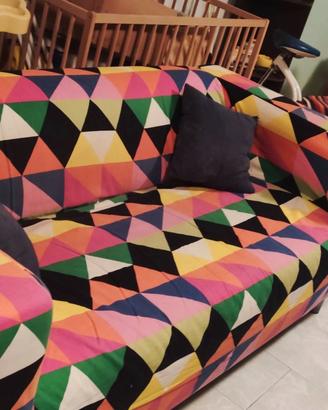 Divano 2 Posti IKEA KLIPPAN con Fodera Multicolore