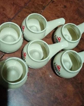 set sei tazzine ceramica Kambusa vintage.