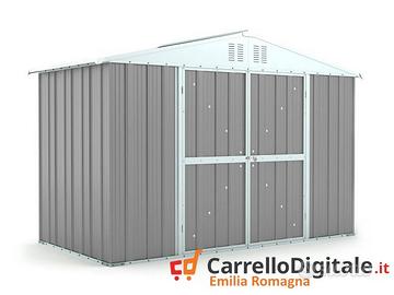 Box giardino lamiera zincata 327x155 grigio chiaro