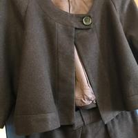 Tailleur marrone misto lana tg.44 Sinequanone