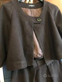 Tailleur marrone misto lana tg.44 Sinequanone