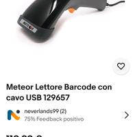 Lettore Barcode Meteor AR-3100