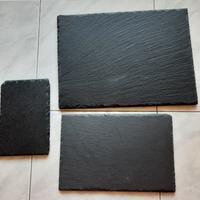 Vassoio tagliere di ardesia 3 pezzi misure varie