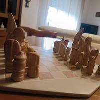 Scacchiera in pietra saponaria