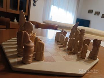 Scacchiera in pietra saponaria