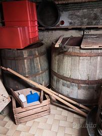 Botti, tini, torchio, pompa, deraspatrice,cassette