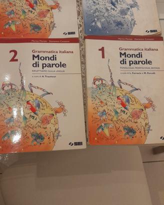 Mondi di parole grammatica italiana vol 1,2,3 e es