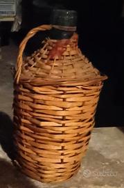 palloncino vintage con cesto in rafia anni 50 