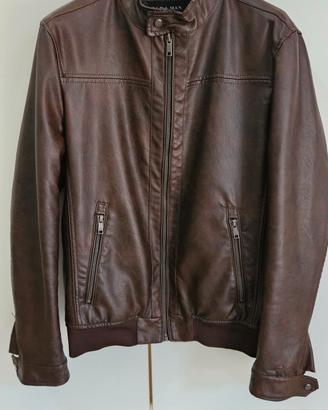 Giacca eco-pelle uomo, Zara