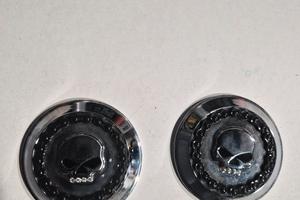 coppia di cover tappi serbatoio harley 