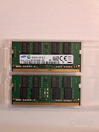 memoria ram sodimm ddr4 8gb + 8gb 