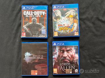 GIOCHI PS4 VARI COMPLETI