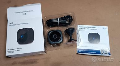 Mini Telecamera WiFi Interno, 1080P, Visione night