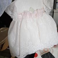 vestitino battesimo latte&baci made in italy