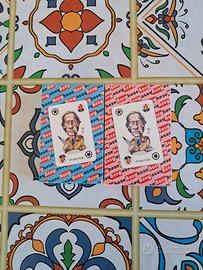 2 Mazzi carte poker bridge satiriche 