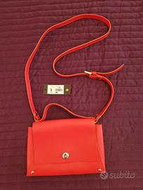 Borsa ANNA VIRGILI color corallo con tracolla