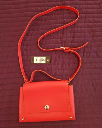 Borsa ANNA VIRGILI color corallo con tracolla