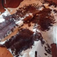 Tappeto vintage in pelle di mucca