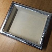 Portagioie in Legno con Cornice Argento