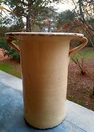 Antico vecchio pitale terracotta  vaso vintage