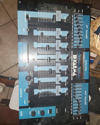 mixer equalizzatore stereo con echo Karma MXE 