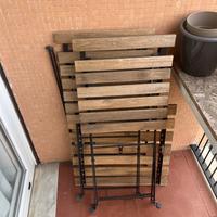 Tavolino + 2 sedie da balcone/giardino