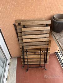 Tavolino + 2 sedie da balcone/giardino