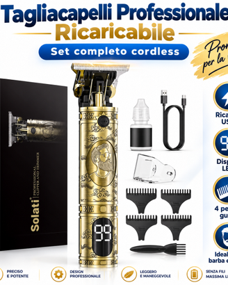 Tagliacapelli Professionale Solati Ricaricabile