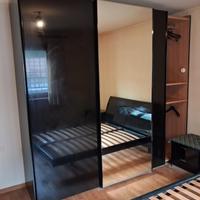 Camera da letto completa legno laccato nero