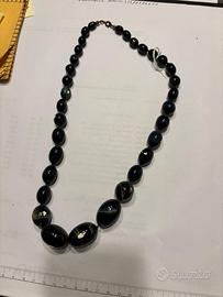 Collana in pietra dura "occhio di falco"