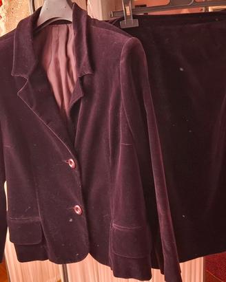 tailleur color prugna