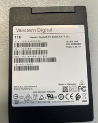 Unita’ stato solido - SSD 1TB 2,5in SATA Sandisk