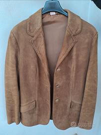 Giacca Vintage anni 70 pelle scamosciata 